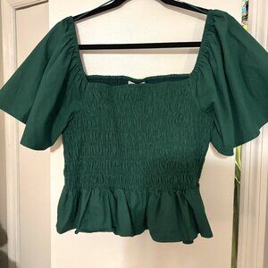 Cropped Green Top | Lost + Wander | Size L